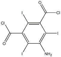 5-amino-2,4,6-triiodoisophthaloyl chloride Struktur