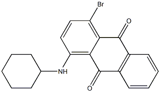 1-环己氨基-4-溴蒽醌,,结构式