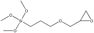 Glycidoxypropyltrimethoxysilane 化学構造式