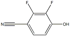 2,3-二氟-4-羟基苯腈,,结构式