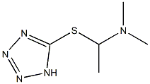 1-N,N-dimethylaminoethyl-5-mercaptotetrazole Struktur