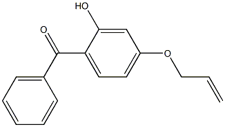 4-丙烯氧基-2-羟基二苯甲酮, , 结构式