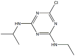 2-chloro-4-ethylamino-6-isopropylamino-1,3,5-triazine Structure