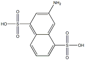 2-氨基萘-4,8-二磺酸, , 结构式