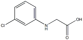 DL-间氯苯甘氨酸 结构式