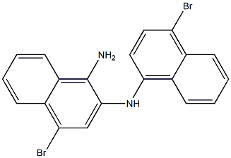 1-氨基-4-溴奈(4-溴-1-萘胺),,结构式
