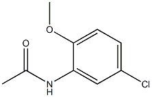 乙酰-5氯-2-甲氧基苯胺 结构式