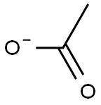 乙酸盐, , 结构式