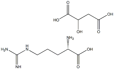 L-精氨酸-DL-苹果酸 结构式