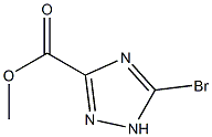 5-溴基-1H-1,2,4-三氮唑-3-羧酸甲酯, , 结构式