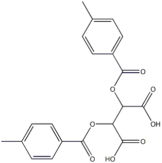 L-对甲基二苯甲酰酒石酸 结构式
