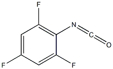 2,4,6-三氟苯基异氰酸酯,,结构式