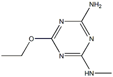 2-Amino-4-methylamino-6-ethoxy-1,3,5-triazine 化学構造式