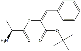 BOC-D-苯乙烯基丙氨酸, , 结构式