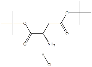 Aspartic acid di-tert-butyl ester hydrochloride 化学構造式