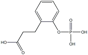 2-carboxyethylphenylphosphoric acid Structure