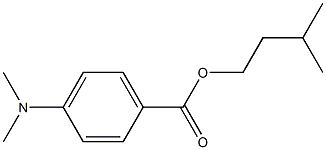 4-二甲氨基苯甲酸异戊酯, , 结构式