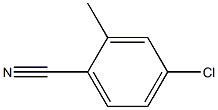 4-氯-2-甲基苯甲腈,,结构式