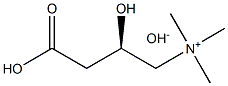 (R)-3-carboxy-2-hydroxy-N,N,N-trimethylpropylammonium hydroxide Struktur