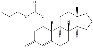 1-testosterone propyl carbonate Structure