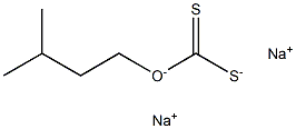 异戊基黄原酸钠, , 结构式