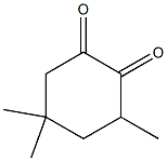 3,5,5-三甲基-1,2-环己二酮,,结构式