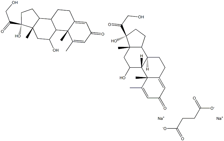 甲泼尼龙琥珀酸钠 结构式