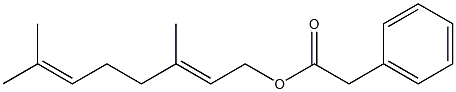 苯乙酸香叶酯,,结构式