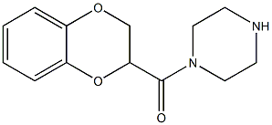 1-(1,4-苯并二噁烷-2-羰基)哌嗪, , 结构式