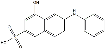N-phenyl-2-amino-8-naphthol-6-sulfonic acid Struktur