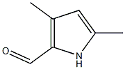 3,5-二甲基吡咯-2-醛, , 结构式