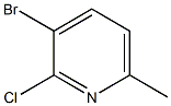 3-溴-2-氯-6-甲基吡啶,,结构式