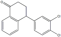 4-(3,4-二氯苯基)-3,4-二氢-1-(2H)-萘酮 结构式