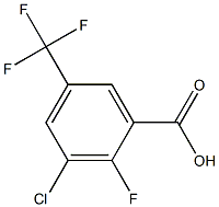 3-氯-2-氟-5-三氟甲基苯甲酸,,结构式