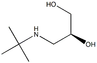 S-(-)-tert-butylamino-1,2-propanediol 化学構造式