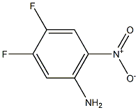 3,4-二氟-6-硝基苯胺,,结构式