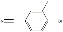 4-溴-3-甲基苯腈, , 结构式