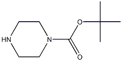 叔丁氧羰基哌嗪,,结构式