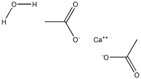 一水合乙酸钙,,结构式
