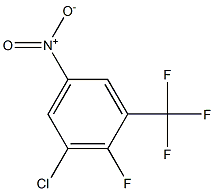 3-氯-2-氟-5-硝基三氟甲苯,,结构式