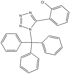 5-(2-Chlorophenyl)-1-(Triphenylmethyl)-1H-tetrazole Structure