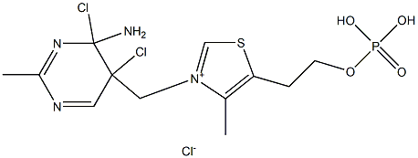 THIAMINEPHOSPHORICACIDESTERCHLORIDE Struktur