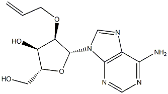 2'-O-Allyl-D-adenosine Struktur