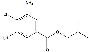 3,5-diamino-4-chlorobenzoate isobutyl ester Structure