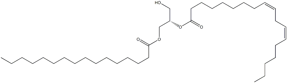 1-hexadecanoyl-2-(9Z,12Z-octadecadienoyl)-sn-glycerol|