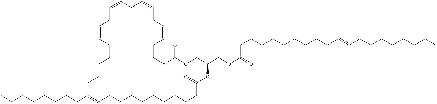 1,2-di-(11Z-eicosenoyl)-3-(5Z,8Z,11Z,14Z-eicosatetraenoyl)-sn-glycerol Structure