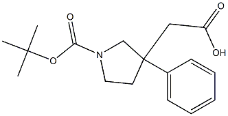[1-(tert-Butoxycarbonyl)-3-phenyltetrahydro-1H-pyrrol-3-yl]acetic acid
