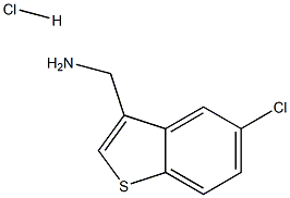 (5-Chlorobenzo[b]thiophen-3-yl)methylamine hydrochloride Struktur