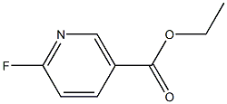 6-FLUORONICOTINIC ACID ETHYL ESTER 化学構造式