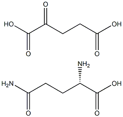 L-GLUTAMINE-A-KETOGLUTARATE Struktur